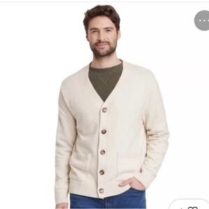 NWT Goodfellow & Co Men's Cream Cardigan Sweater